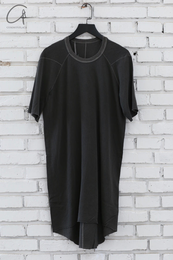 Boris Bidjan Saberi 24 Autumn and Winter TS2.1 Series Short Sleeve T-shirt 24AW TS2.1-FKN00001-DARK GREY TS2.1-F0501T